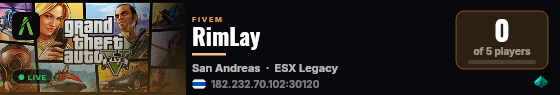 RimLay live status badge