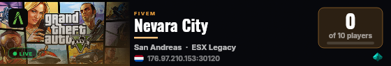 Nevara City live status badge
