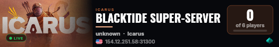 BLACKTIDE SUPER-SERVER live status badge