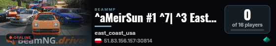 ^aMeirSun #1 ^7| ^3 East Coast ^7| ^6BeamMP live status badge