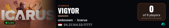 VIGYOR live status badge
