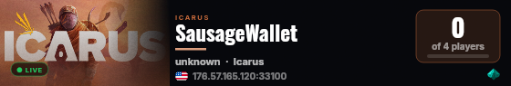 SausageWallet live status badge