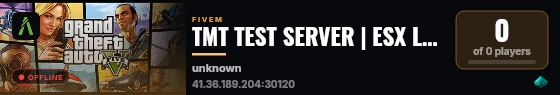TMT TEST SERVER | ESX Legacy Server live status badge