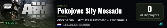 Pokojowe Siły Mossadu live status badge