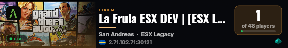 La Frula ESX DEV | [ESX Legacy] live status badge
