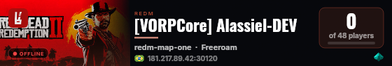 [VORPCore] Alassiel-DEV live status badge