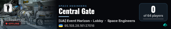 Central Gate live status badge