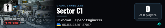 Sector C1 live status badge