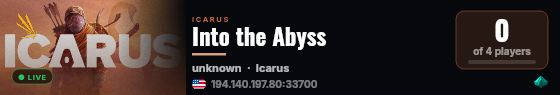 Into the Abyss live status badge