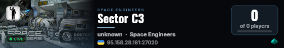 Sector C3 live status badge