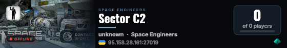 Sector C2 live status badge
