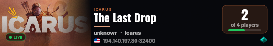 The Last Drop live status badge