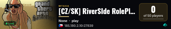 [CZ/SK] RiverSIde RolePlay live status badge