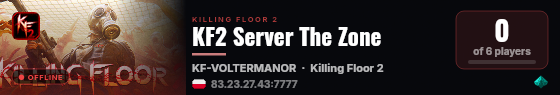 KF2 Server The Zone live status badge
