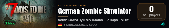 German Zombie Simulator live status badge