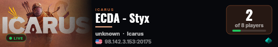 ECDA - Styx live status badge