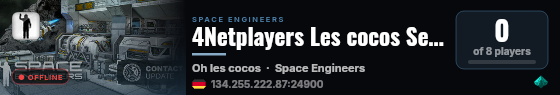 4Netplayers Les cocos Server live status badge