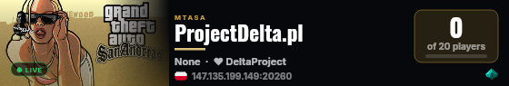ProjectDelta.pl live status badge