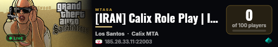 [IRAN] Calix Role Play | Iranian Server live status badge