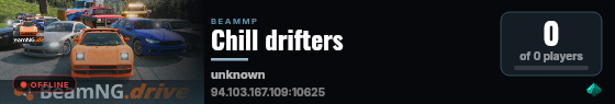 Chill drifters live status badge