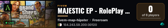 MAJESTIC EP - RolePlay City live status badge