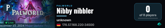 Nibby nibbler live status badge