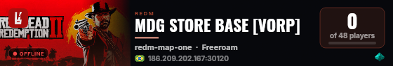 MDG STORE BASE [VORP] live status badge