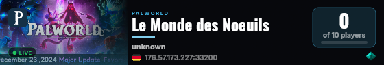 Le Monde des Noeuils live status badge