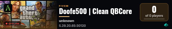 Doofe500 | Clean QBCore live status badge