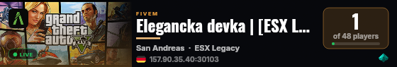 Elegancka devka | [ESX Legacy] live status badge