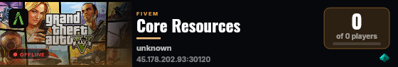 Core Resources live status badge