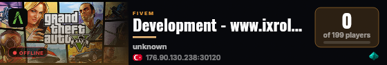 Development - www.ixroleplay.com live status badge