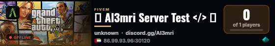 ｢ Al3mri Server Test </> ｣ live status badge