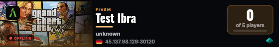 Test Ibra live status badge