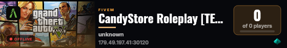CandyStore Roleplay [TEST MODE] live status badge