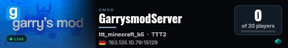 GarrysmodServer live status badge