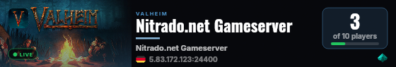 Nitrado.net Gameserver live status badge