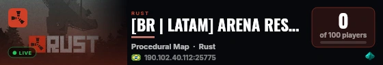 [BR | LATAM] ARENA RESPAWN | SOLO - QUAD | CLT - Wipe 20/08 14H live status badge