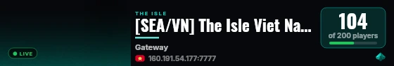 [SEA/VN] The Isle Viet Nam 04 - discord.gg/PVN live status badge