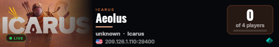 Aeolus live status badge