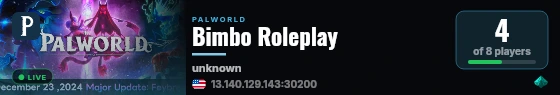Bimbo Roleplay live status badge