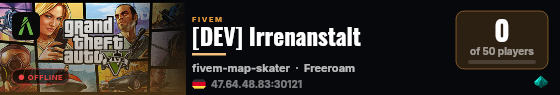[DEV] Irrenanstalt live status badge