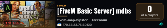 [FiveM Basic Server] mdbs live status badge