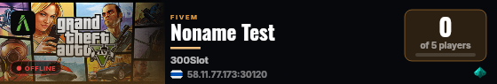 Noname Test live status badge