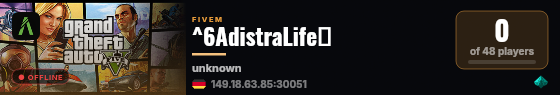 ^6AdistraLife🖖 live status badge