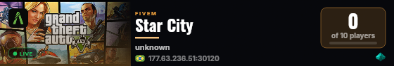 Star City live status badge