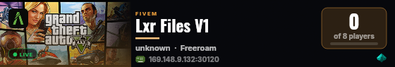 Lxr Files V1 live status badge