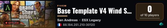 Base Template V4 Wind Studio live status badge