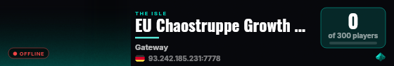 EU Chaostruppe Growth X3 No Rules live status badge
