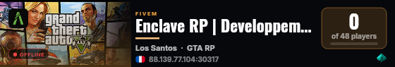 Enclave RP | Developpement live status badge